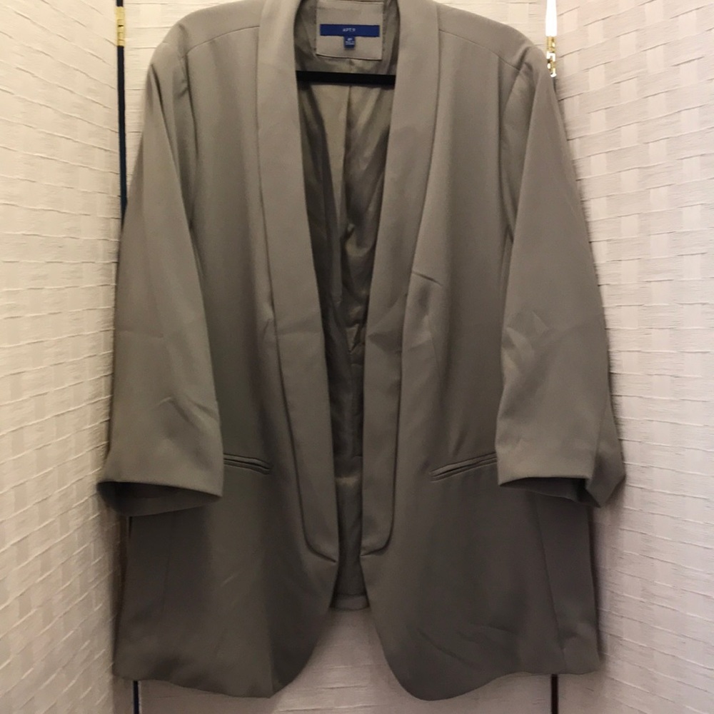 2X Apt 9 Grey Suit Jacket Blazer